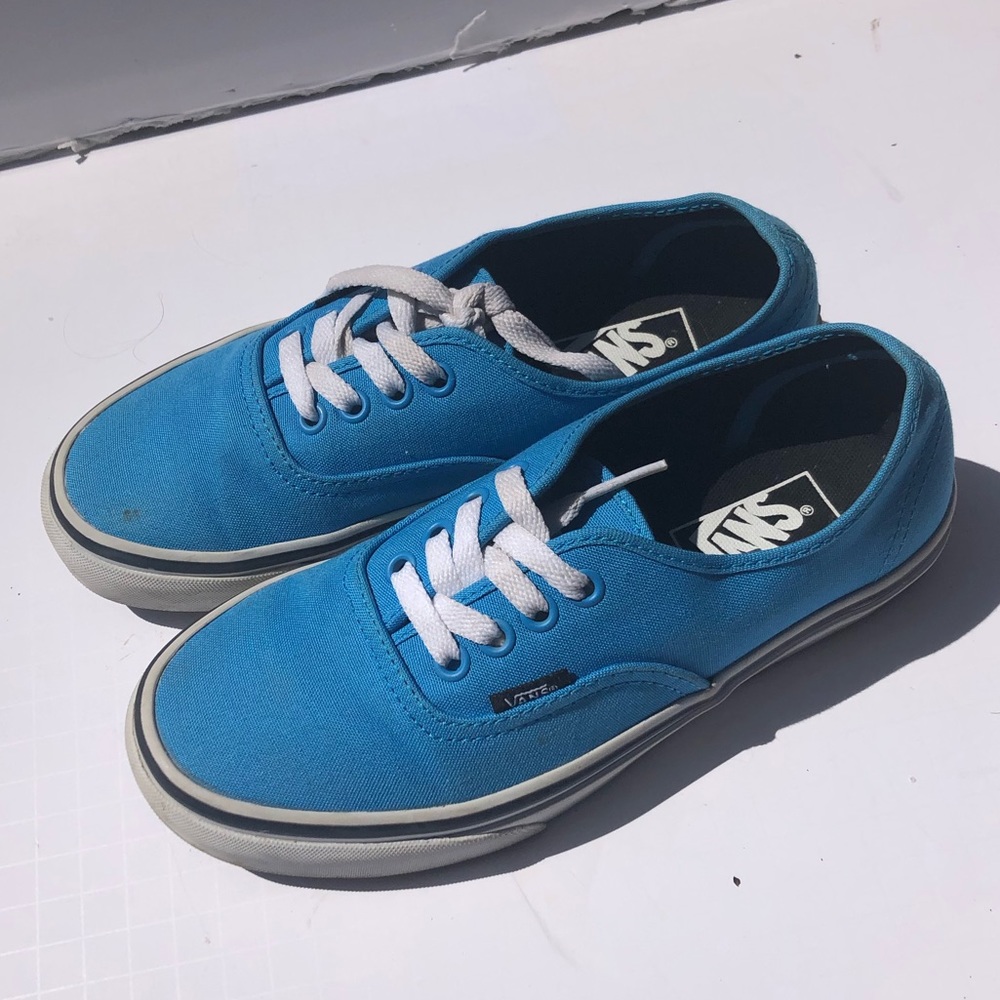 blue authentic vans